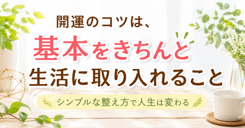 開運の基本